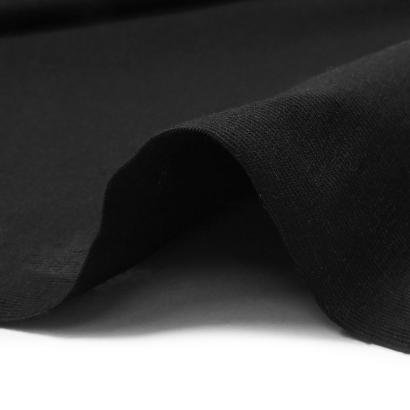 Jersey de algodón orgánico negro