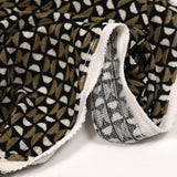 Maille de polyester sablier marron et noir