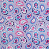 Cashmemre print cotton in purple background