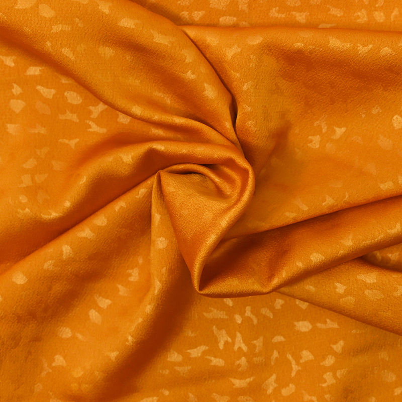 Polyester satin Clarisse orange background