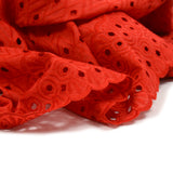 Broderie anglaise Victoria rouge