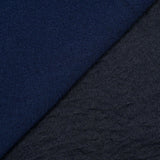 Crêpe envers satin polyester bleu marine