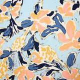 Satin de coton élasthanne Yuma bleu ciel