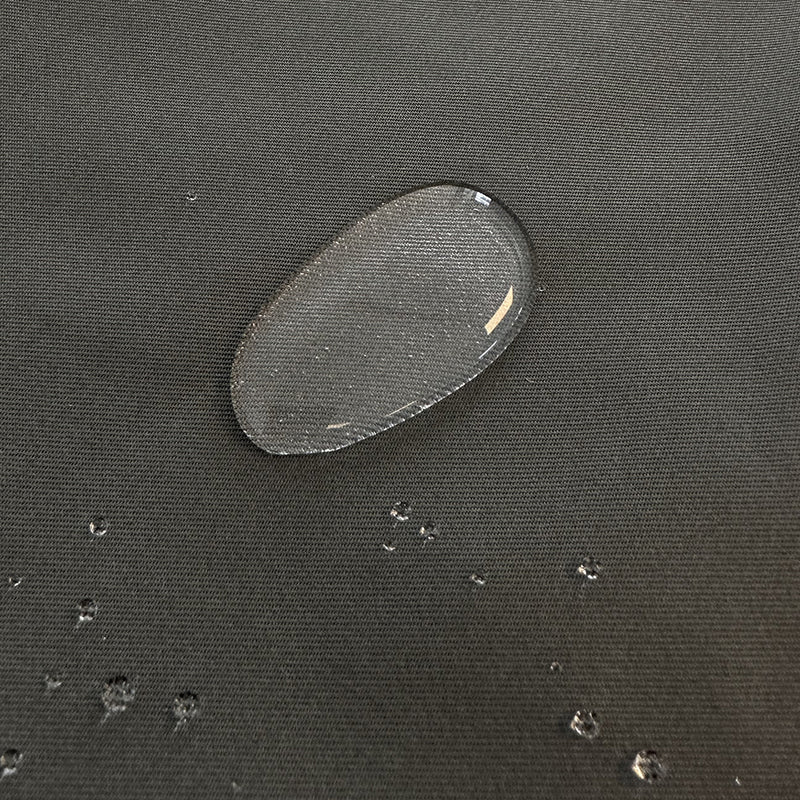 Gabardine coton satin déperlant gris souris