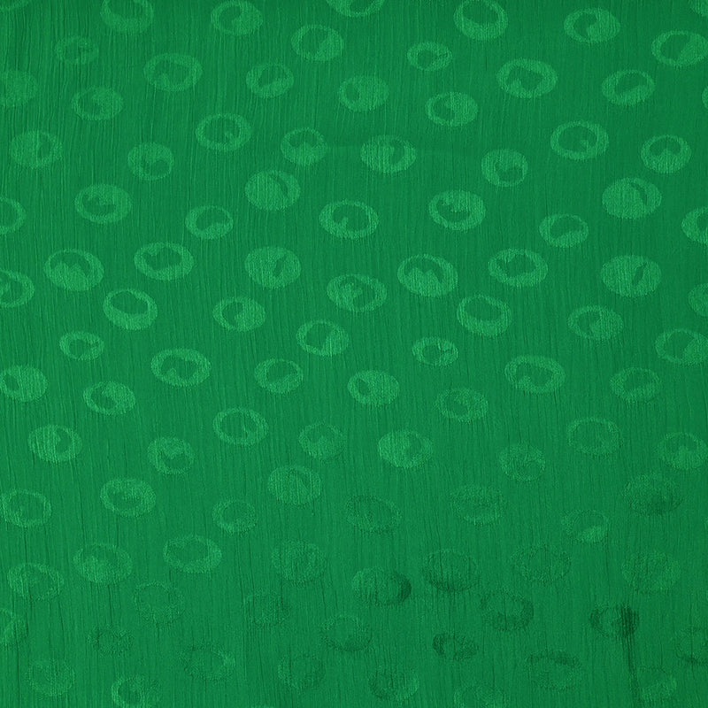 Mousseline Polyester Crinkle Elfy Green Background