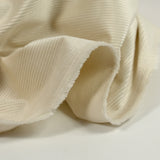 Velours côtelé de coton 3mm blanc ivoire