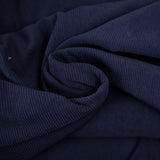 Velours côtelé sherpa double face bleu marine