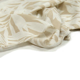 Viscose imprimée fougères fond beige