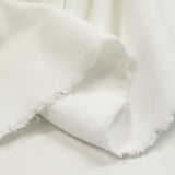 Molleton de coton élasthanne french terry blanc