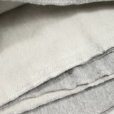 Molleton de coton french terry doux gris chiné