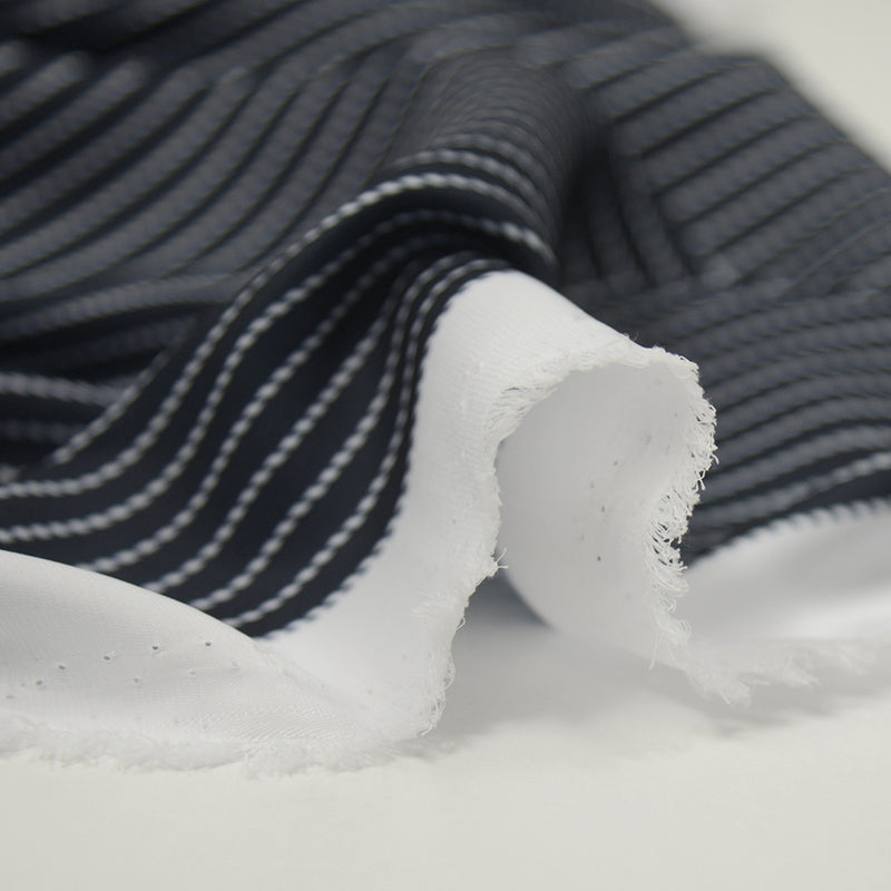 Microfibre polyester torsade fond marine