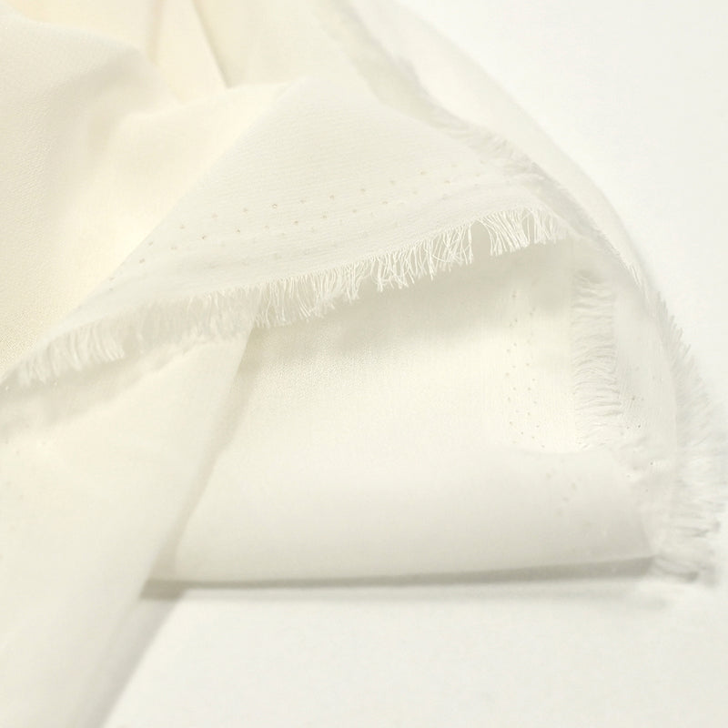 Mousseline de polyester blanc cassé