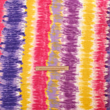 Crecon viscose Lurex tie and pink dye, yellow and purple