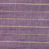 Double gauze striped lurex gilded purple background