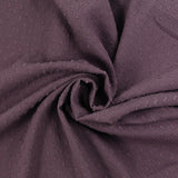 Voile de coton Plumetis crinkle violet colombin