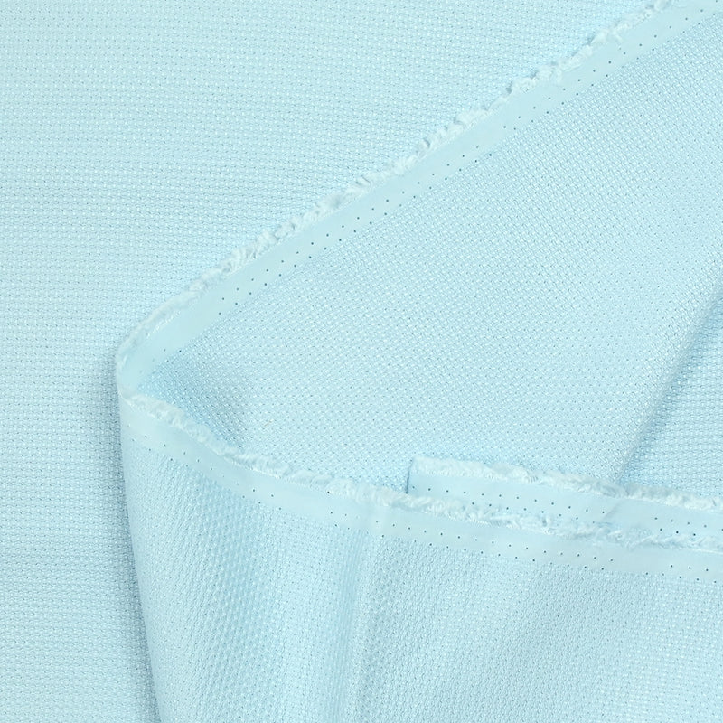 Viscose texturée Kelly bleu ciel