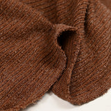 Maille Bianca côtelée marron