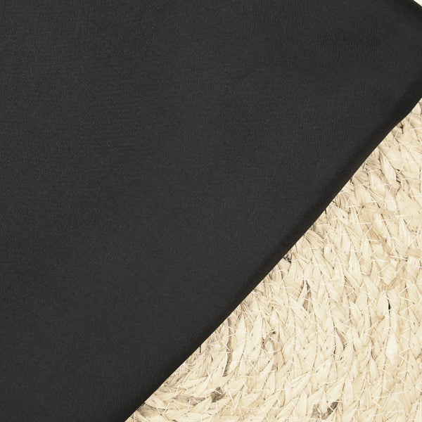 Twill de soie et coton noir