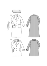 Burda boss n ° 6462: female clasical coat