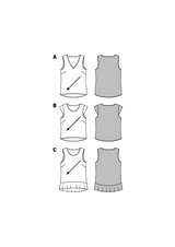 Burda boss n ° 6501: simple top