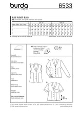 Burda boss n ° 6533: collar with collar shawl