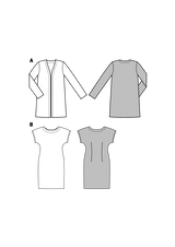 Boss n ° 6608 Burda: jacket without closure