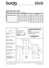 Boss n ° 6609 Burda: pocket dress