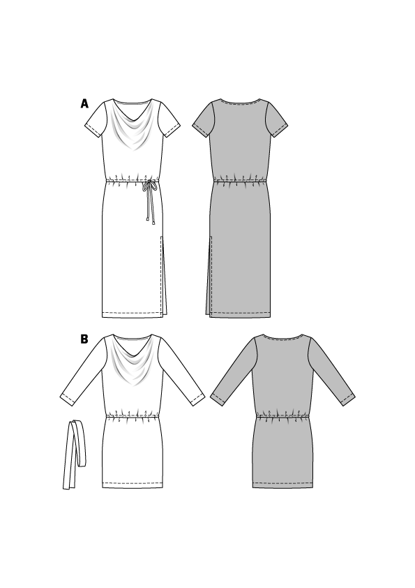 Patron N°6639 Burda: Robe bénitier