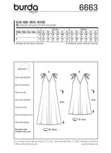 Jefe N ° 6663 Burda: Vestido de verano