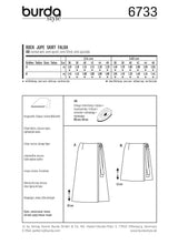 Patron n ° 6733: Portfolio skirt