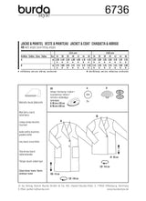 Patron n°6736 : Manteau