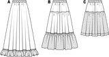 Patron n ° 6739: elastic skirt