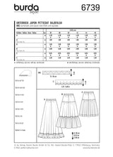 Patron n ° 6739: elastic skirt