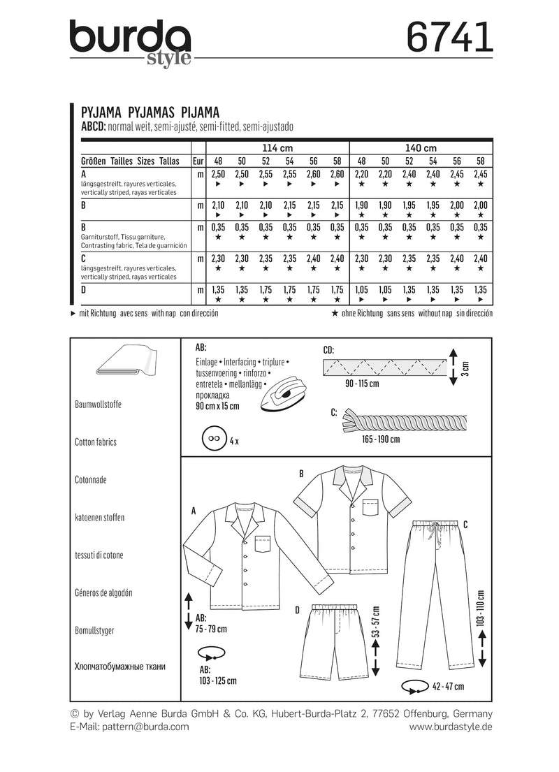 Jefe N ° 6741: pijama para hombres