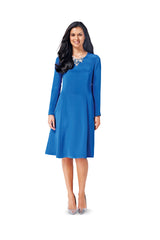 Patron n ° 6821: Curved dress