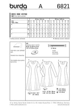 Patron n ° 6821: Curved dress