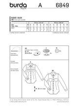 Patron n°6849 : Chemises