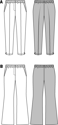 Patron n°6859 : Pantalon élastique à la taille