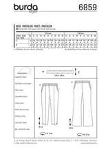 Patron n°6859 : Pantalon élastique à la taille