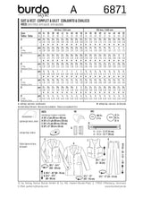 Patron n ° 6871: Costume and jacket for men