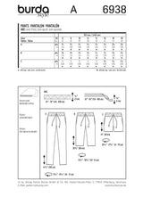 Patron n ° 6938: pants and shorts