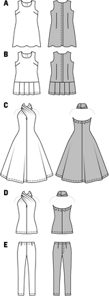 Patron N°6960 : Habits de poupée