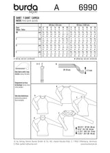 Patron n°6990 : T-shirt