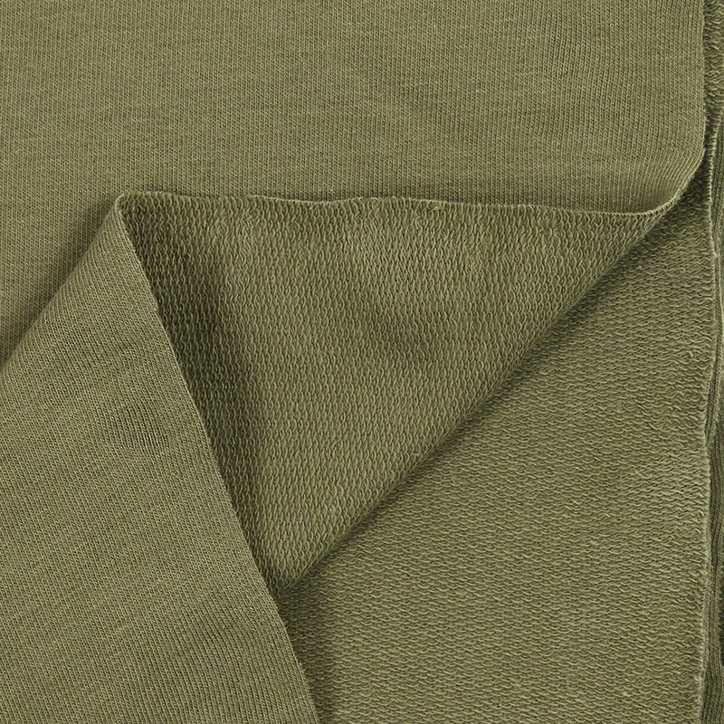 Jersey French Terry Organic Olive Organic Cotton