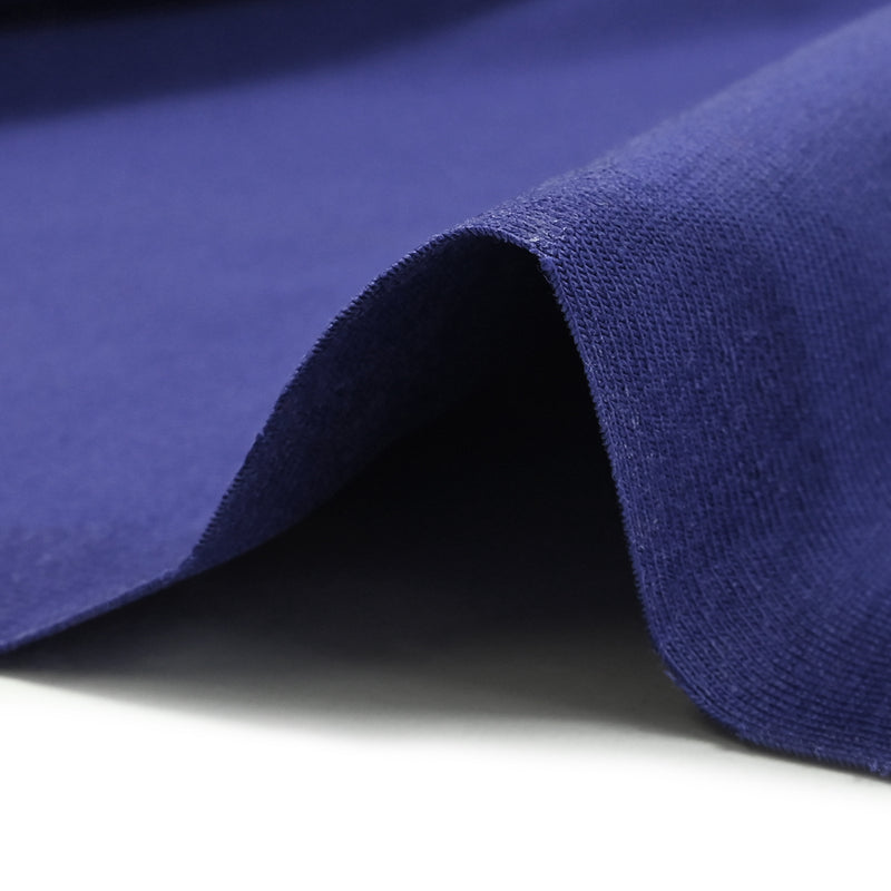 Jersey de algodón orgánico de índigo azul