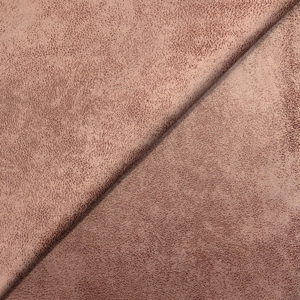 Suédine polyester aspect peau de serpent taupe rosé