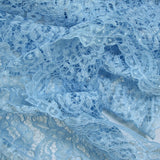 Dentelle festonnée polyester Mindy bleu ciel