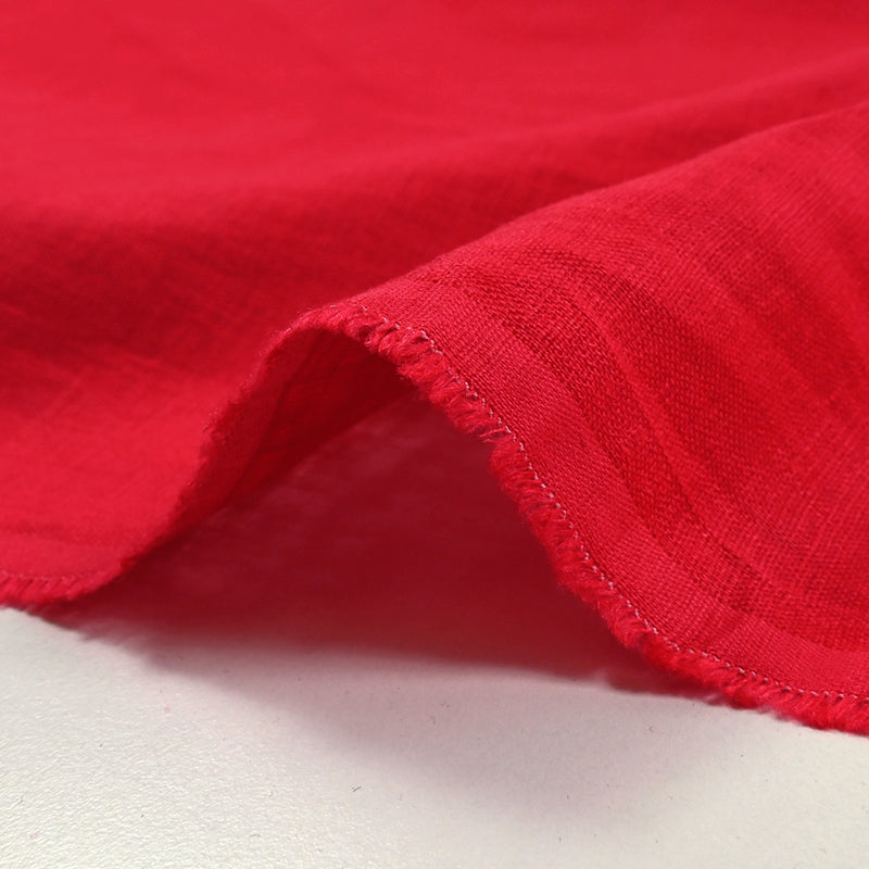 100% red strawberry linen