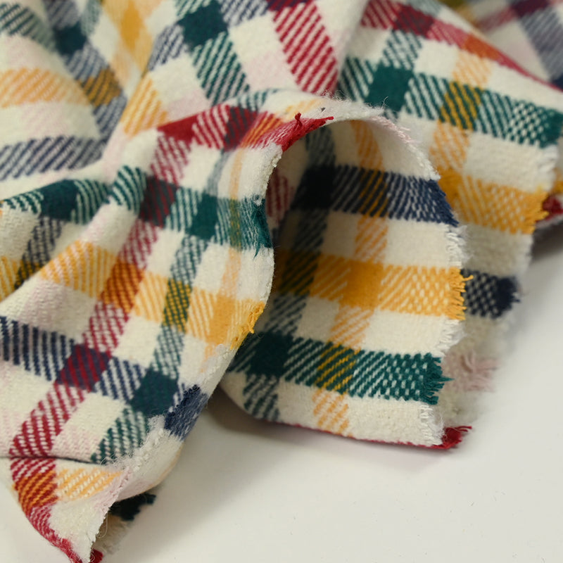 Mixed Multicolored Tartan mixed wool