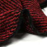 Red and black wool mixed wool